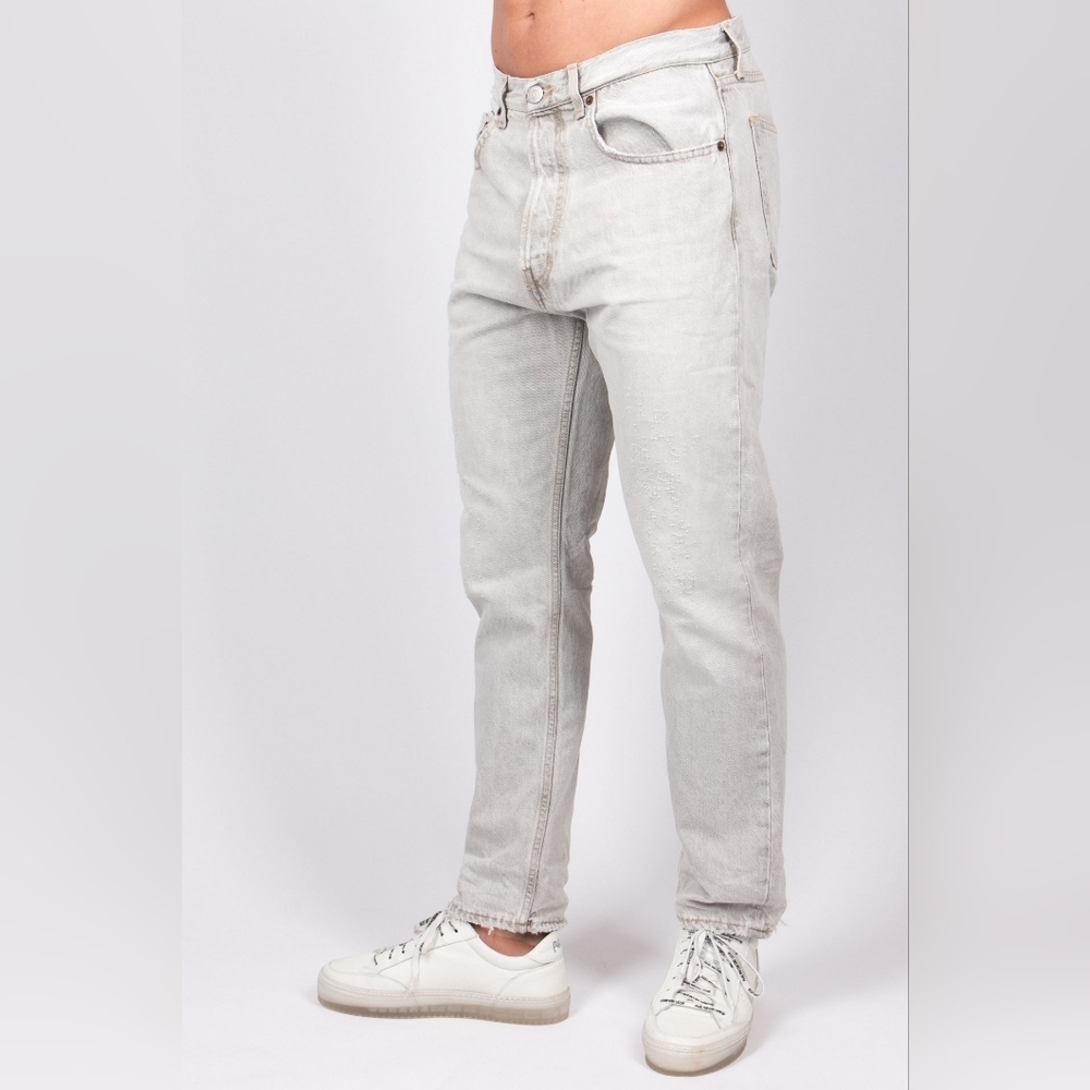 HAIKURE Light Wash Grey Cotton California 1951 Distressed Jeans Size 31